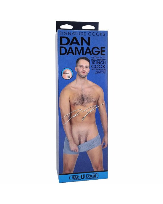 Фалоімітатор Doc Johnson Signature Cocks Dan Damage 10 inch UltraSkyn Фалоімітатор Doc Johnson Signature Cocks Dan Damage 10 inch UltraSkyn
