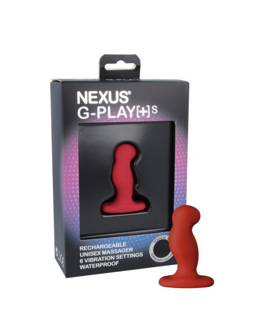 Вібромасажер простати Nexus G-Play Plus S Red, макс діаметр 2,3 см, перезаряджуваний