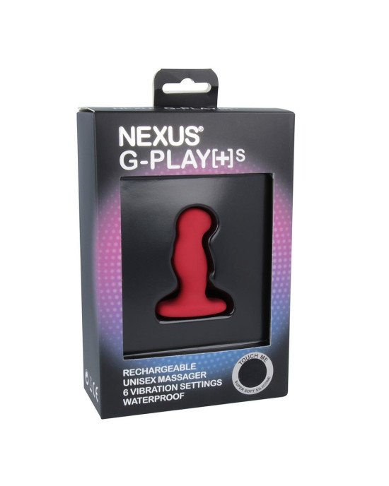 Вібромасажер простати Nexus G-Play Plus S Red, макс діаметр 2,3 см, перезаряджуваний