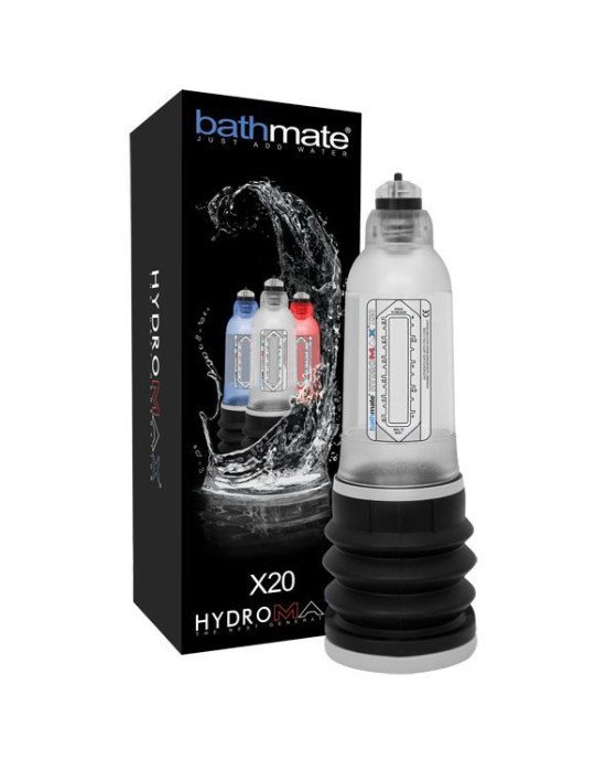 Гідропомпа Bathmate Hydromax 5 Clear (X20), для члена довжиною від 7,5 до 12,5 см, діаметр до 4,5 см Гідропомпа Bathmate Hydromax 5 Clear (X20), для члена довжиною від 7,5 до 12,5 см, діаметр до 4,5 см
