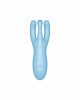 Кліторальний смарт вібратор Satisfyer Threesome 4 Blue з трьома пальчиками