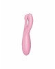 Кліторальний смарт вібратор Satisfyer Threesome 4 Pink з трьома пальчиками Кліторальний смарт вібратор Satisfyer Threesome 4 Pink з трьома пальчиками