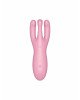 Кліторальний смарт вібратор Satisfyer Threesome 4 Pink з трьома пальчиками Кліторальний смарт вібратор Satisfyer Threesome 4 Pink з трьома пальчиками