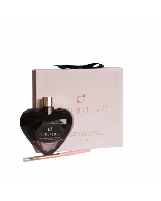 Преміум фарба для тіла HighOnLove Chocolate Body Paint (100 мл) з какао, кофеїном, маслом канабісу Преміум фарба для тіла HighOnLove Chocolate Body Paint (100 мл) з какао, кофеїном, маслом канабісу
