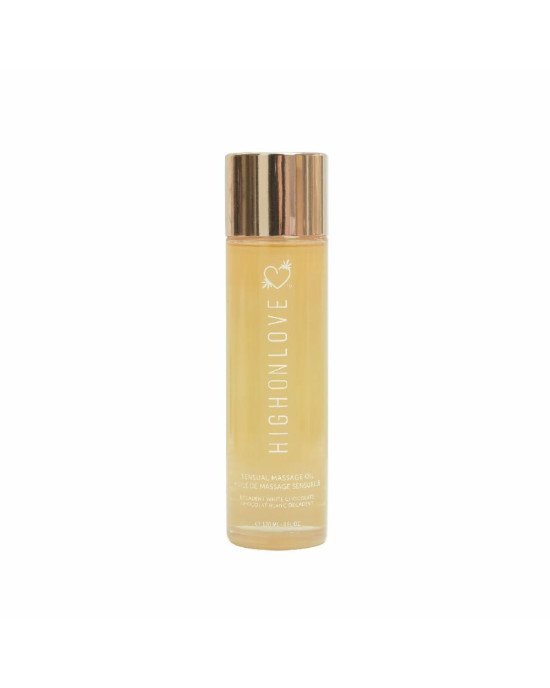 Масажна олія HighOnLove Massage Oil - Decadent White Chocolate (120 мл) з маслом насіння конопель Масажна олія HighOnLove Massage Oil - Decadent White Chocolate (120 мл) з маслом насіння конопель