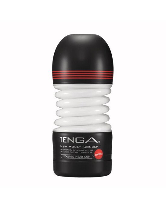 Мастурбатор Tenga Rolling Head Cup Strong з інтенсивною стимуляцією головки Мастурбатор Tenga Rolling Head Cup Strong з інтенсивною стимуляцією головки