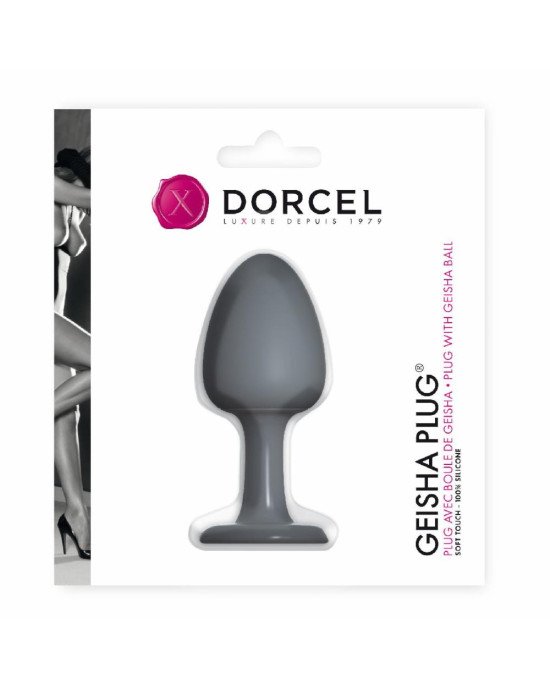 Анальна пробка Dorcel Geisha Plug з кулькою всередині, створює вібрації, макс. діаметр 3,2см Анальна пробка Dorcel Geisha Plug з кулькою всередині, створює вібрації, макс. діаметр 3,2см