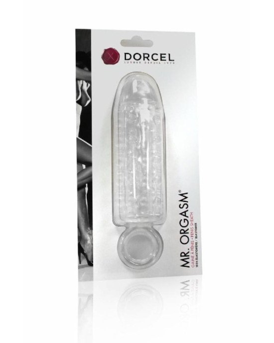 Насадка на член Dorcel Mr. Orgasm з кільцем для мошонки, ультрастімулюючий рельєф Насадка на член Dorcel Mr. Orgasm з кільцем для мошонки, ультрастімулюючий рельєф