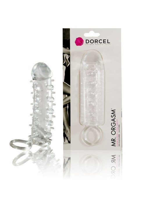 Насадка на член Dorcel Mr. Orgasm з кільцем для мошонки, ультрастімулюючий рельєф Насадка на член Dorcel Mr. Orgasm з кільцем для мошонки, ультрастімулюючий рельєф