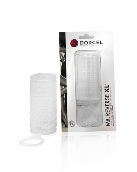 Насадка на член Dorcel Mr Reverse XL з кільцем для мошонки, стимулюючий рельєф Насадка на член Dorcel Mr Reverse XL з кільцем для мошонки, стимулюючий рельєф