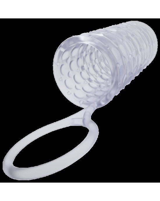 Насадка на член Dorcel Mr Reverse XL з кільцем для мошонки, стимулюючий рельєф Насадка на член Dorcel Mr Reverse XL з кільцем для мошонки, стимулюючий рельєф