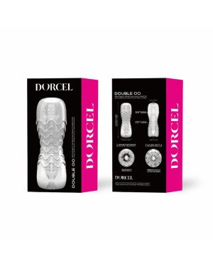 Мастурбатор Dorcel Double OO, двосторонній, два рельєфи