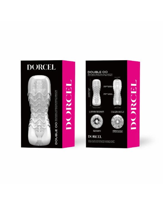 Мастурбатор Dorcel Double OO, двосторонній, два рельєфи Мастурбатор Dorcel Double OO, двосторонній, два рельєфи