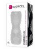 Мастурбатор Dorcel Double OO, двосторонній, два рельєфи Мастурбатор Dorcel Double OO, двосторонній, два рельєфи