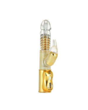 Вібратор-кролик Dorcel Orgasmic Rabbit Gold з перлинним масажем