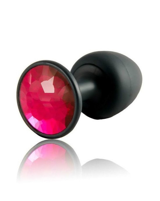 Анальна пробка Dorcel Geisha Plug Ruby M з кулькою всередині, створює вібрації, макс. діаметр 3,2см
