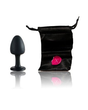 Анальна пробка Dorcel Geisha Plug Ruby M з кулькою всередині, створює вібрації, макс. діаметр 3,2см