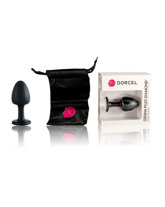 Анальна пробка Dorcel Geisha Plug Diamond XL з кулькою всередині, створює вібрації, макс діаметр 4,5 Анальна пробка Dorcel Geisha Plug Diamond XL з кулькою всередині, створює вібрації, макс діаметр 4,5