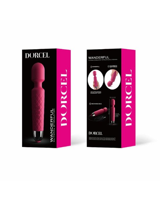Мінівібромасажер Dorcel Wand Wanderful Magenta потужний, водонепроникний Мінівібромасажер Dorcel Wand Wanderful Magenta потужний, водонепроникний