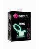 Ерекційне кільце Dorcel Power Clit White PHOSPHO з вібрацією, біле, світиться в темряві
