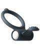 Ерекційне кільце Dorcel Power Clit Black V2 з вібрацією та язичком з щіточкою Ерекційне кільце Dorcel Power Clit Black V2 з вібрацією та язичком з щіточкою