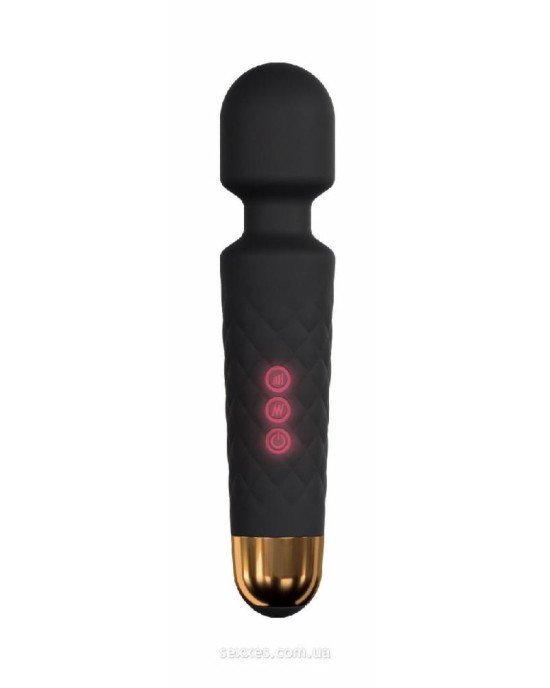 Мінівібромасажер Dorcel Wand Wanderful Black потужний, водонепроникний Мінівібромасажер Dorcel Wand Wanderful Black потужний, водонепроникний