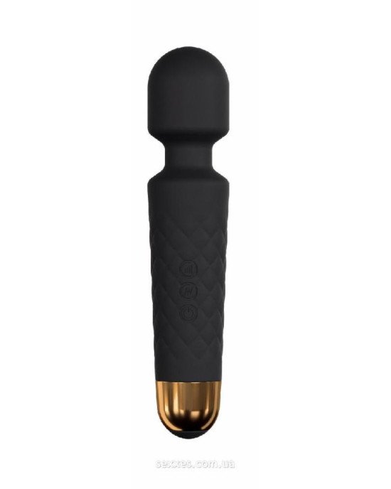 Мінівібромасажер Dorcel Wand Wanderful Black потужний, водонепроникний Мінівібромасажер Dorcel Wand Wanderful Black потужний, водонепроникний