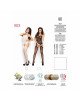 Бодістокінг Passion BS008 white, комбінезон, імітація панчіх і пояса Бодістокінг Passion BS008 white, комбінезон, імітація панчіх і пояса
