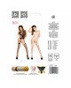 Бодістокінг Passion BS019 black, комбінезон, імітація панчіх і пояса Бодістокінг Passion BS019 black, комбінезон, імітація панчіх і пояса