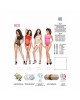 Бодістокінг Passion BS035 black, боді, імітація топа і трусиків Бодістокінг Passion BS035 black, боді, імітація топа і трусиків
