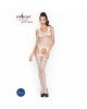 Бодістокінг Passion BS038 white, комбінезон, імітація панчох і пояса