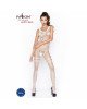 Бодістокінг Passion BS045 white, комбінезон, імітація панчох і боді Бодістокінг Passion BS045 white, комбінезон, імітація панчох і боді
