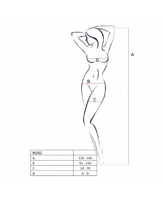 Бодістокінг Passion BS052 white, комбінезон, імітація корсета з підтяжками, панчох і трусиків Бодістокінг Passion BS052 white, комбінезон, імітація корсета з підтяжками, панчох і трусиків
