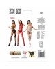 Бодістокінг Passion BS060 white, комбінезон, імітація трусиків і гольфів Бодістокінг Passion BS060 white, комбінезон, імітація трусиків і гольфів