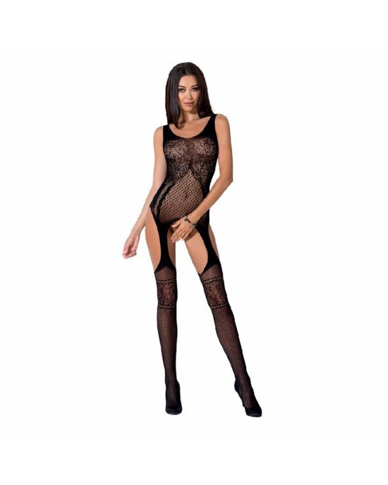 Бодістокінг Passion BS061 black, комбінезон, імітація панчох Бодістокінг Passion BS061 black, комбінезон, імітація панчох