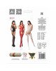 Бодістокінг Passion BS061 red, комбінезон, імітація панчох Бодістокінг Passion BS061 red, комбінезон, імітація панчох