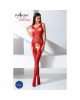 Бодістокінг Passion BS061 red, комбінезон, імітація панчох Бодістокінг Passion BS061 red, комбінезон, імітація панчох
