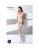 Бодистокинг Passion BS062 white, комбинезон, имитация чулок Бодистокинг Passion BS062 white, комбинезон, имитация чулок