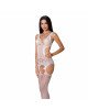 Бодистокинг Passion BS066 white, комбинезон, имитация чулок и пояса Бодистокинг Passion BS066 white, комбинезон, имитация чулок и пояса