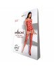 Бодістокінг Passion BS067 red, комбінезон, імітація панчох і топа на бретелях Бодістокінг Passion BS067 red, комбінезон, імітація панчох і топа на бретелях
