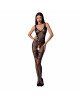 Бодістокінг Passion BS069 black, комбінезон, імітація панчох і боді