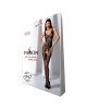 Бодістокінг Passion BS069 black, комбінезон, імітація панчох і боді