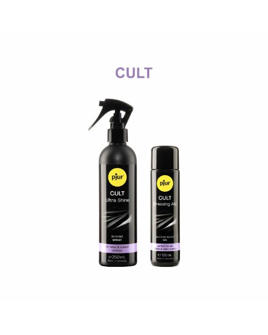 Змазка для латексу та гуми pjur Cult 100 мл, для полегшення надягання фетиш-вбрання на тіло