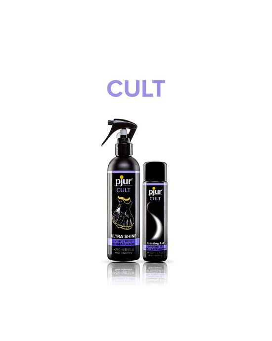 Змазка для латексу та гуми pjur Cult 100 мл, для полегшення надягання фетиш-вбрання на тіло