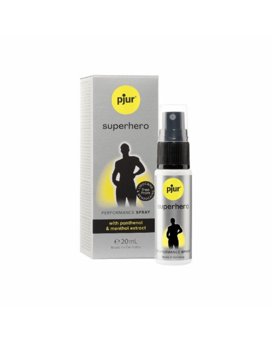 Пролонгувальний спрей pjur Superhero Spray 20 мл, всотується в шкіру, натуральні компоненти Пролонгувальний спрей pjur Superhero Spray 20 мл, всотується в шкіру, натуральні компоненти