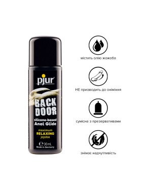 Анальна змазка pjur backdoor anal Relaxing jojoba silicone 30 мл на силіконовій основі з олією жожоб
