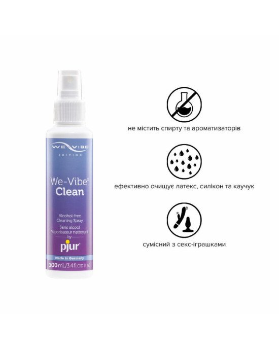 Антибактеріальний спрей pjur We-Vibe Clean 100 мл без спирту та ароматизаторів