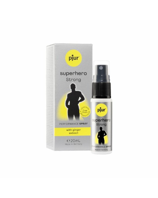 Пролонгувальний спрей pjur Superhero Strong Spray 20 ml, з екстрактом імбиру, всотується в шкіру Пролонгувальний спрей pjur Superhero Strong Spray 20 ml, з екстрактом імбиру, всотується в шкіру