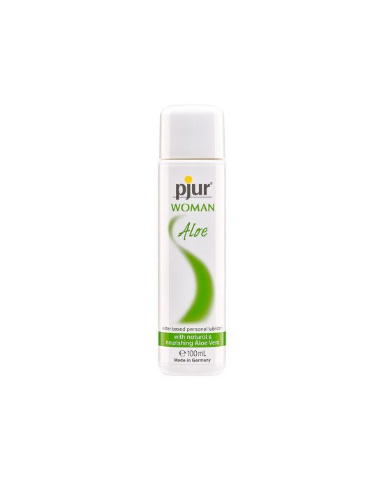 Лубрикант на водній основі pjur Woman Aloe 100 мл з екстрактом алое, зволожувальний, без парабенів Лубрикант на водній основі pjur Woman Aloe 100 мл з екстрактом алое, зволожувальний, без парабенів