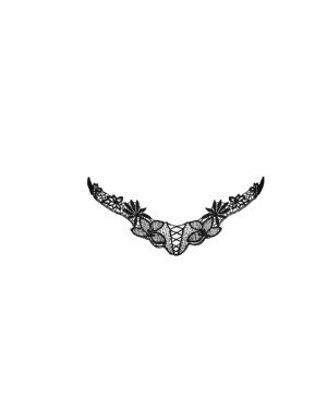 Трусики мереживні ATHENA THONG black L/XL - Passion Exclusive